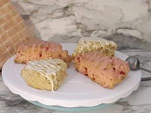 Scones at Yes It's Really Vegan Bakery in Beech Grove