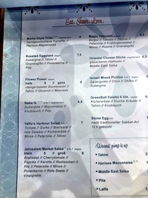 Menu  at Nish Nush in Dueren