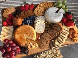 Vegan charcuterie board at The Vegan Cheese Lady Cafe in Lafayette