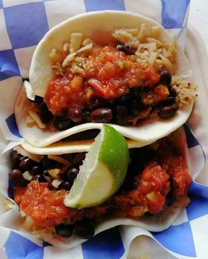 Tacos at The Vegan Cheese Lady Cafe in Lafayette