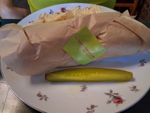 Ranch chikun wrap at The Vegan Cheese Lady Cafe in Lafayette