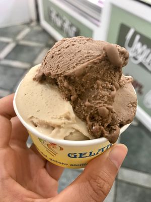 Choc hazelnut & hazelnut at Gelarmony - Marcantonio Colonna in Rome
