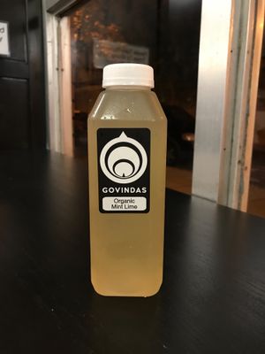 Organic mint lime lemonade at Govinda's in Philadelphia