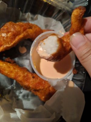 Vegan shrimp at Govinda's in Philadelphia