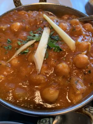 Chana masala  at Dawett Fine Indian Cuisine in Kelowna