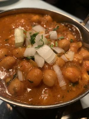 Chana masala  at Dawett Fine Indian Cuisine in Kelowna
