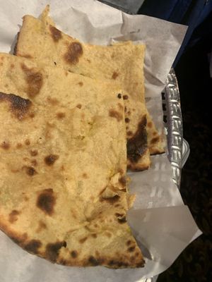 Potato filled bread   at Dawett Fine Indian Cuisine in Kelowna