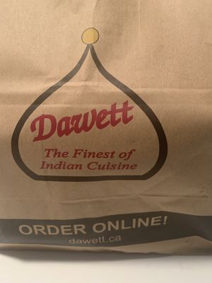Takeout   at Dawett Fine Indian Cuisine in Kelowna
