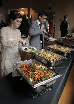 Newlyweds! at The Vegan Caterer in Portland