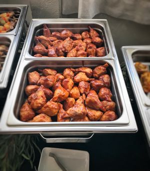 BBQ Drumsticks at The Vegan Caterer in Portland