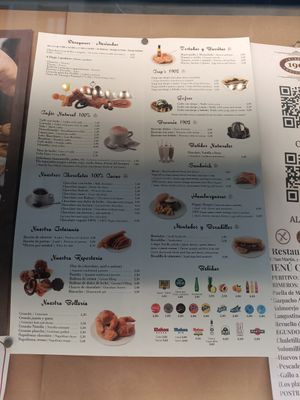 Carta at Chocolateria 1902 in Madrid