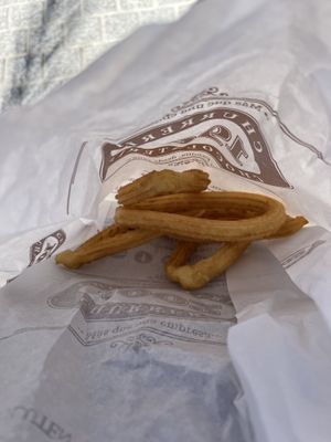 Churros   at Chocolateria 1902 in Madrid