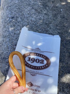 churros  at Chocolateria 1902 in Madrid