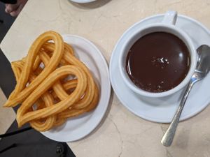  at Chocolateria 1902 in Madrid