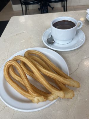   at Chocolateria 1902 in Madrid