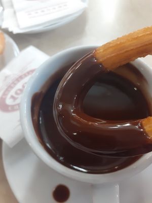  at Chocolateria 1902 in Madrid