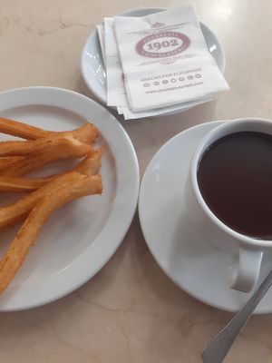  at Chocolateria 1902 in Madrid