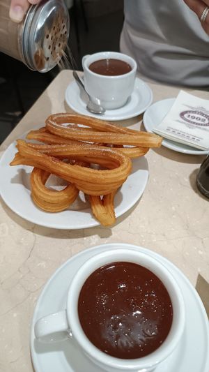  at Chocolateria 1902 in Madrid