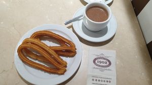 at Chocolateria 1902 in Madrid