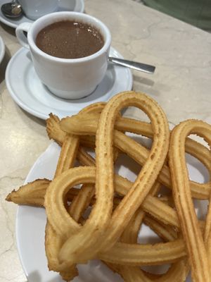   at Chocolateria 1902 in Madrid