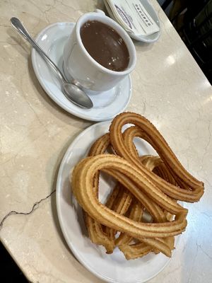   at Chocolateria 1902 in Madrid