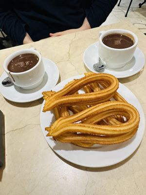   at Chocolateria 1902 in Madrid