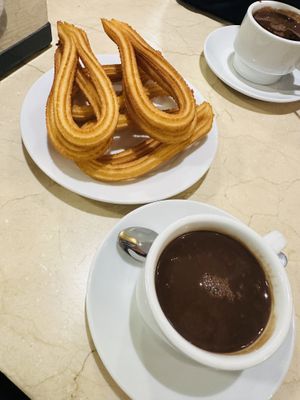   at Chocolateria 1902 in Madrid