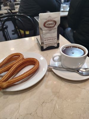  at Chocolateria 1902 in Madrid