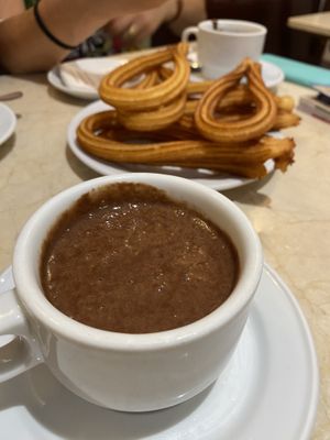   at Chocolateria 1902 in Madrid