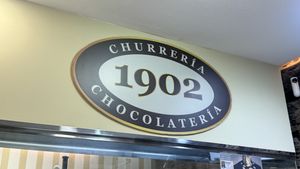 Entrance   at Chocolateria 1902 in Madrid