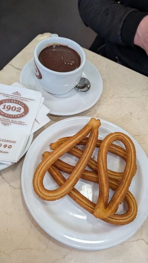  at Chocolateria 1902 in Madrid