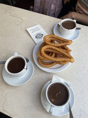   at Chocolateria 1902 in Madrid