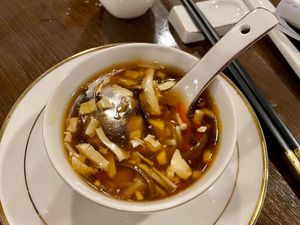 Sour and Hot Tofu Cubes Thich Soup 酸辣豆腐羹 at Veggie Kingdom 緻素坊 in Kowloon