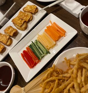 Peking duck at Veggie Kingdom 緻素坊 in Kowloon