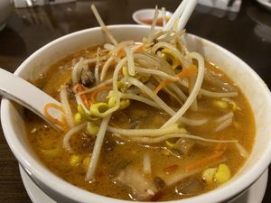 Sweet and sour noodles   at Veggie Kingdom 緻素坊 in Kowloon
