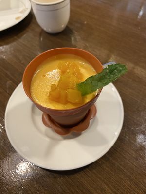 Desert, vegan coconut pudding   at Veggie Kingdom 緻素坊 in Kowloon