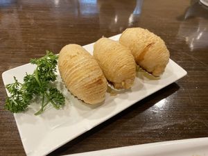 Taro puff  at Veggie Kingdom 緻素坊 in Kowloon