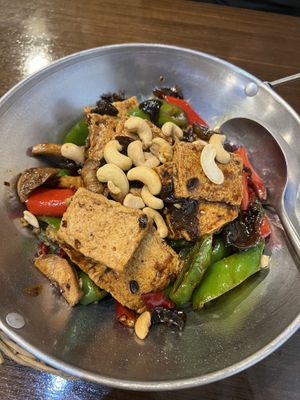 Sichuan tofu   at Veggie Kingdom 緻素坊 in Kowloon