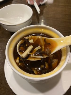 Hot and sour soup  at Veggie Kingdom 緻素坊 in Kowloon