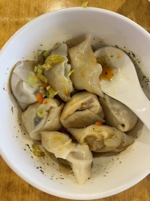 Spicy dumplings - best!   at Veggie Kingdom 緻素坊 in Kowloon