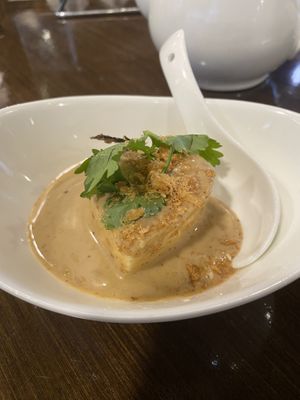 Cold tofu!  at Veggie Kingdom 緻素坊 in Kowloon