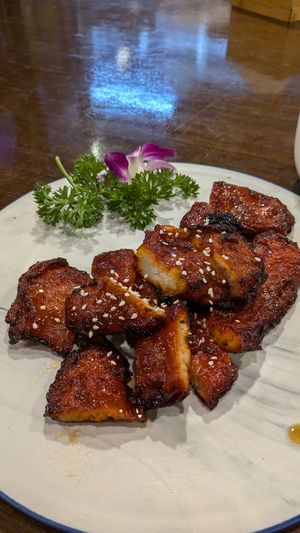 BBQ pork 🤤 at Veggie Kingdom 緻素坊 in Kowloon