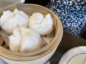 Char siu bun  at Veggie Kingdom 緻素坊 in Kowloon