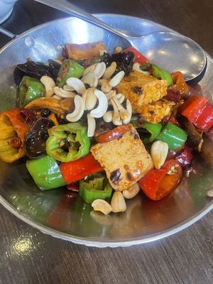 Sichuan tofu (spicy!)  at Veggie Kingdom 緻素坊 in Kowloon