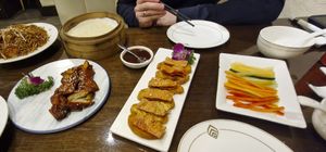 The portion sizes are big! We struggled to finish it all. at Veggie Kingdom 緻素坊 in Kowloon