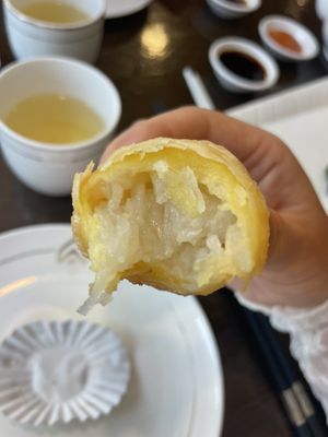 Beta on the menu - baked turnip Wonton  at Veggie Kingdom 緻素坊 in Kowloon
