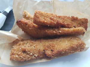 Vegan fried chicken at The Dirty Vegans - Pop Up in Bristol