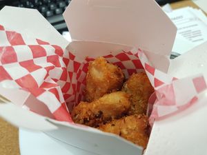 Fried seitan at The Dirty Vegans - Pop Up in Bristol