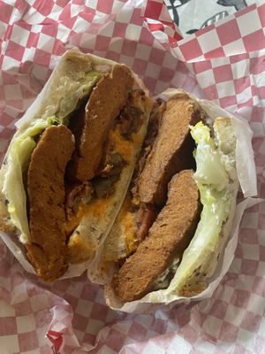 Seitan sandwich  at The Dirty Vegans - Pop Up in Bristol