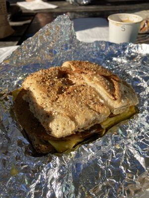 Breakfast sandwich  at Grindcore House in Philadelphia